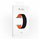 Силиконовый ремешок Lyambda ACRUX для Apple Watch 42mm\44mm\45mm (черный\оранжевый)