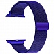 Ремешок из нержавеющей стали Lyambda Capella для Apple Watch 38mm\40mm (синий)