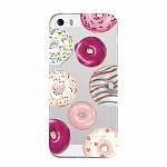 Силиконовый чехол Olle для iPhone 5/5S/SE (Пончики)