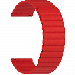 Универсальный кожаный ремешок для часов 22 mm LYAMBDA Pollux Red