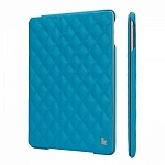 Чехол для iPad Air JisonCase QUILTED LEATHER SMART CASE голубой