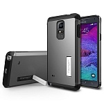 Чехол для Galaxy Note 4 Spigen Tough Armor Series стальной