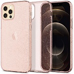 Чехол Spigen Liquid Crystal Glitter для Apple iPhone 12\12 Pro (розовый)