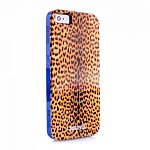 Чехол JUST CAVALLI для iPhone 5 Micro Leopard оранжевый