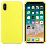 Чехол для iPhone XS Max Silicone Case (желтый)