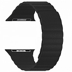 Кожаный ремешок Lyambda Pollux для Apple Watch 42mm\44mm (черный)
