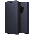 Чехол-книжка для Samsung Galaxy S9 Plus VRS Design Genuine Leather (синий)