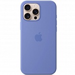 Чехол iPhone 16 Pro Max Silicone Case Magsafe (синий)