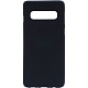 Чехол Silicone Case для Samsung Galaxy S10 Plus (черный)