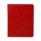 Кожаный чехол с тиснением цветы для iPad2\iPad 3 New красный