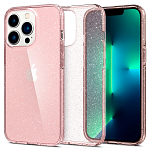 Чехол Spigen Liquid Crystal Glitter для Apple iPhone 13 Pro (розовый)