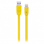 Кабель передачи данных Remax Lightning to USB Full Speed Cable Series 1м для iPhone 5\6, iPad mini, iPad Air, iPad 4 (желтый)