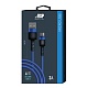 Дата-кабель BoraSCO Silicone USB – micro USB, 3А, 1м (синий)