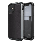Противоударный чехол X-Doria Defense Lux Black leather для Apple iPhone 11