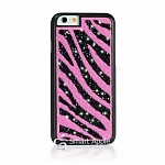Чехол Bling My Thing для iPhone 6 Glam! Zebra Pink