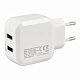 Сетевое зарядное устройство EnergEA Ampcharge, 2 USB, QC3.0, 5.4A, кабель USB Type-C White