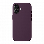 Чехол iPhone 16 Plus Silicone Case Magsafe (баклажан)