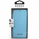 Чехол Guess для Apple iPhone X Python Booktype Blue