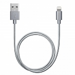 Дата-кабель USB-8-pin для Apple MFI Deppa серый 1.2м