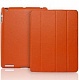 JisonCase Smart Leather Case orange кожаный чехол для iPad 2\3\4