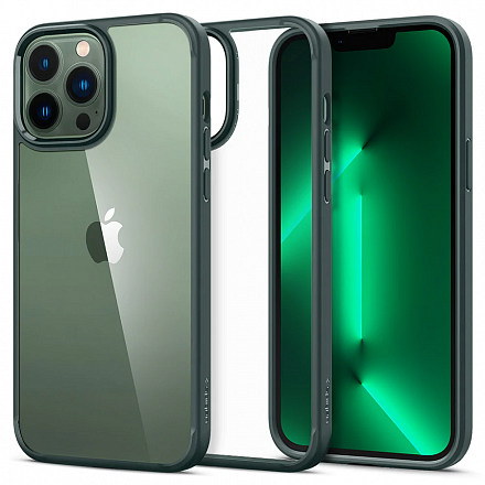 Чехол Spigen Ultra Hybrid для Apple iPhone 13 Pro Max (зеленый)