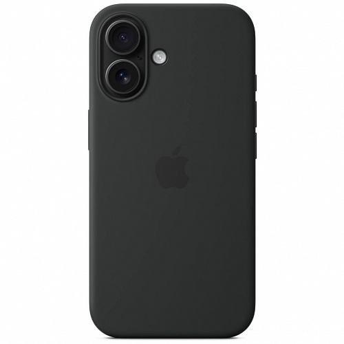 Чехол iPhone 16 Plus Silicone Case Magsafe (черный)