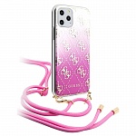Чехол Guess 4G Cord collection Hard для Apple iPhone 11 Pro (розовый)