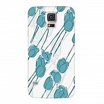 Чехол и защитная пленка для Samsung Galaxy S5 Deppa Art Case Pastel тюльпаны Чехол и защитная пленка для Samsung Galaxy S5 Deppa Art Case Pastel тюльпаны