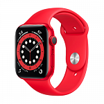 Умные часы Apple Watch Series 6 40mm (корпус из алюминия цвета (PRODUCT)RED, спортивный ремешок красного цвета) 