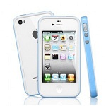 Бампер SGP Neo Hybrid 2S для iPhone 4\4S (голубой)