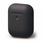 Силиконовый чехол для Apple AirPods Elago A2 Wireless Silicone Case (черный)