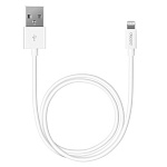 Дата-кабель USB-8-pin для Apple MFI Deppa белый 1.2м