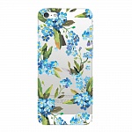 Чехол и защитная пленка для Apple iPhone 5/5S Deppa Art Case Flowers незабудки