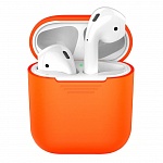 Силиконовый чехол для Apple AirPods Silicone Case (оранжевый)