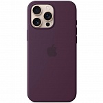 Чехол iPhone 16 Pro Max Silicone Case Magsafe (сливовый)