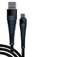 Дата-кабель BoraSCO Fishbone USB – micro USB, 3А, 1м (черный)