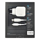 Сетевое зарядное устройство EnergEA Ampcharge, 2 USB, QC3.0, 5.4A, кабель USB Type-C White