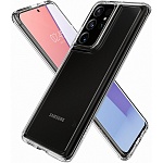 Чехол Spigen Ultra Hybrid для Samsung Galaxy S21 Ultra (прозрачный)