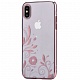 Чехол DEVIA Crystal Petunia Case для Apple iPhone X\XS (розовый)