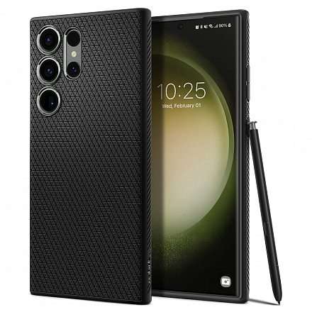 Чехол Spigen Liquid Air для Samsung Galaxy S23 Ultra (черный) ACS05614