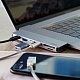 Адаптер Deppa USB C для MacBook 7-в-1 (серебристый)