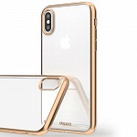 Чехол для iPhone X Deppa Gel Plus матовый золотой