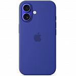 Чехол iPhone 16 Plus Silicone Case Magsafe (ультрамарин)