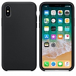 Чехол для iPhone XS Max Silicone Case (черный)