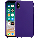 Чехол для iPhone XS Max Silicone Case (фиолетовый)