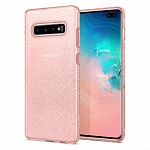 Чехол Spigen Liquid Crystal Glitter для Samsung Galaxy S10 (розовый) (606CS25763)