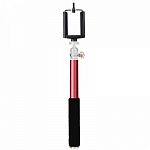 Универсальный монопод для селфи hoox Selfie Stick 810 Series со съемным пультом Bluetooth для смартфонов iOS/Android (красный)