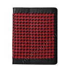 Кожаный чехол с плетением для iPad 2\3 New черный\красный