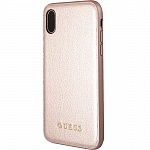 Чехол для Apple iPhone XS Max Guess Iridescent Hard PU Rose Gold