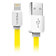 Кабель передачи данных Rock Lightning to USB Flat 1м (желтый)